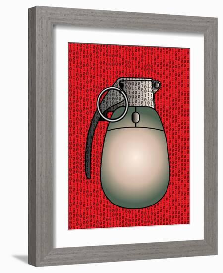 Cyber Warfare, Conceptual Artwork-Stephen Wood-Framed Photographic Print