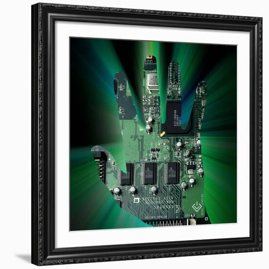 Cybernetics And Robotics-Victor De Schwanberg-Framed Photographic Print