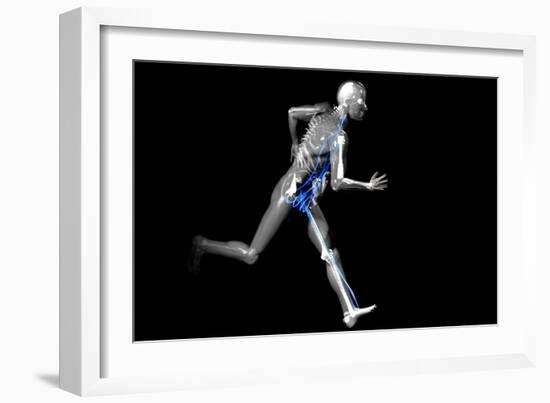 Cyborg Running-Christian Darkin-Framed Photographic Print