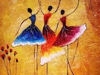 Oil Painting - Spanish Dance-CYC-Framed Stretched Canvas