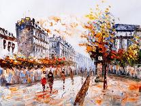 Oil Painting - Street View of Paris-CYC-Art Print