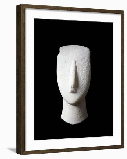 Cycladic Art : Head and Neck of a Woman-null-Framed Photographic Print