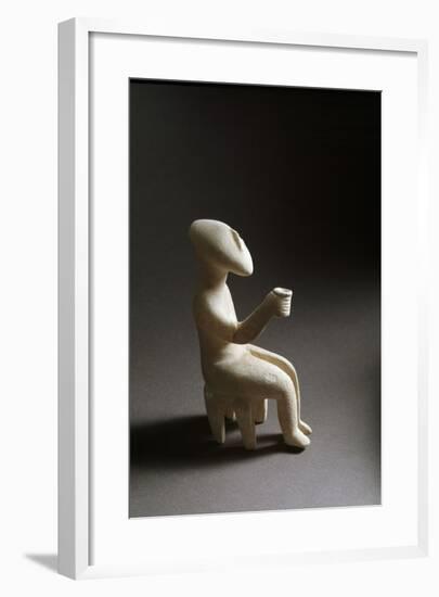 Cycladic Art : the Cup Bearer-null-Framed Photographic Print