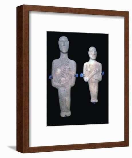 Cycladic figures, 25th century BC-Unknown-Framed Giclee Print