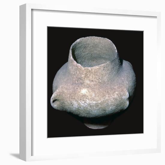 Cycladic marble vase, 26th century BC. Artist: Unknown-Unknown-Framed Giclee Print