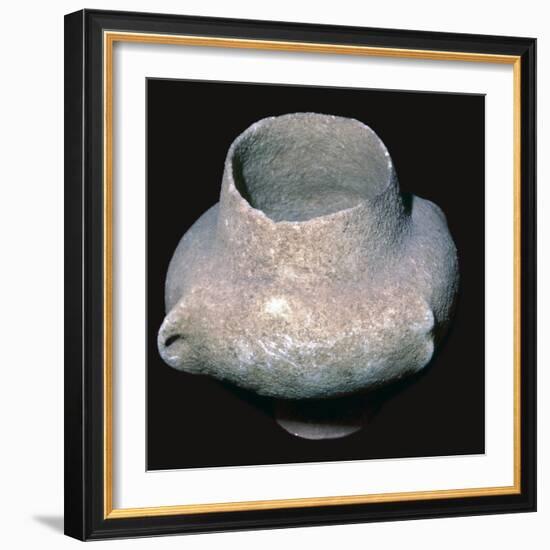 Cycladic marble vase, 26th century BC. Artist: Unknown-Unknown-Framed Giclee Print