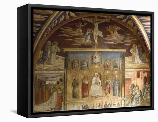 Cycle of Frescoes Depicting Life of Christ and St Jerome, 1452-Benozzo Gozzoli-Framed Premier Image Canvas