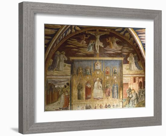 Cycle of Frescoes Depicting Life of Christ and St Jerome, 1452-Benozzo Gozzoli-Framed Giclee Print