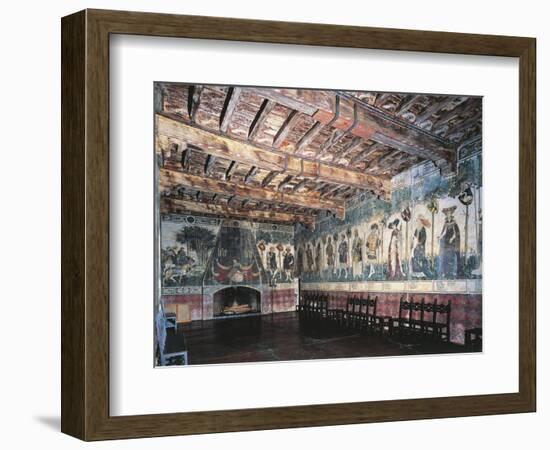 Cycle of Prodi and Heroines of Baronial Hall, Castello Della Manta, Saluzzo, Italy-null-Framed Giclee Print