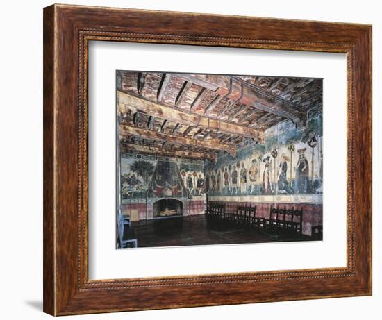 Cycle of Prodi and Heroines of Baronial Hall, Castello Della Manta, Saluzzo, Italy-null-Framed Giclee Print