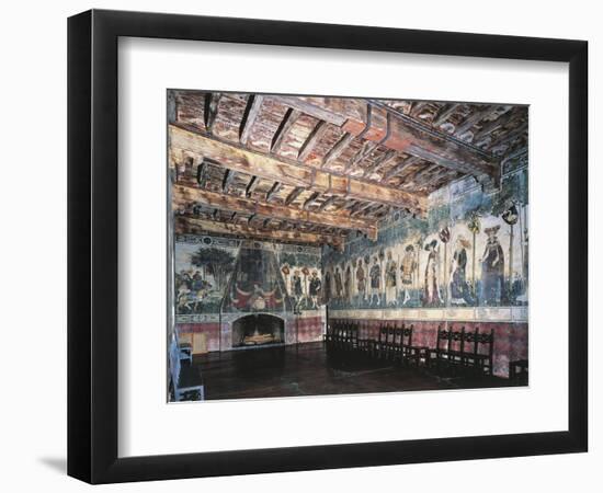 Cycle of Prodi and Heroines of Baronial Hall, Castello Della Manta, Saluzzo, Italy-null-Framed Giclee Print