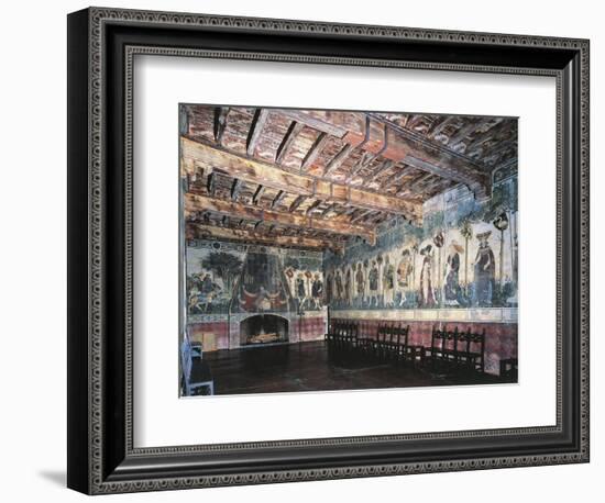 Cycle of Prodi and Heroines of Baronial Hall, Castello Della Manta, Saluzzo, Italy-null-Framed Giclee Print