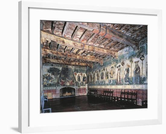 Cycle of Prodi and Heroines of Baronial Hall, Castello Della Manta, Saluzzo, Italy-null-Framed Giclee Print