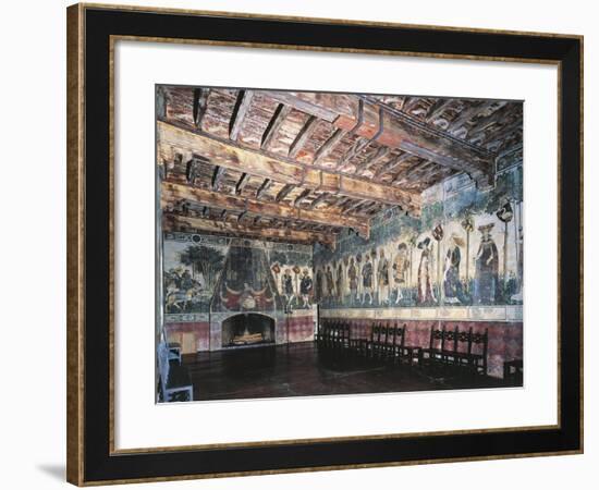 Cycle of Prodi and Heroines of Baronial Hall, Castello Della Manta, Saluzzo, Italy-null-Framed Giclee Print