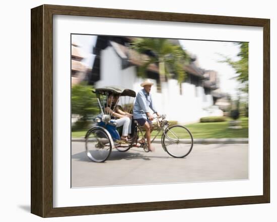 Cycle Rickshaw, Chiang Mai, Thailand, Southeast Asia-Angelo Cavalli-Framed Photographic Print