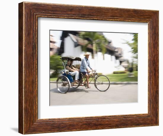 Cycle Rickshaw, Chiang Mai, Thailand, Southeast Asia-Angelo Cavalli-Framed Photographic Print