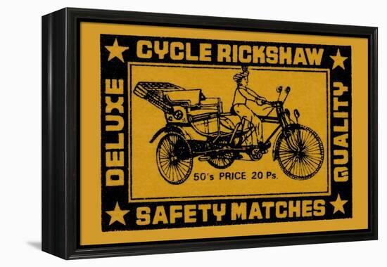 Cycle Rickshaw-null-Framed Stretched Canvas
