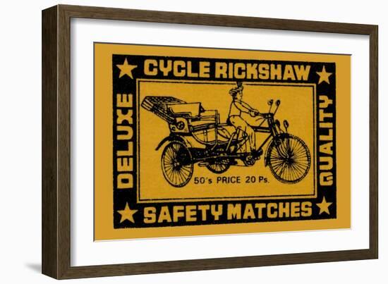 Cycle Rickshaw-null-Framed Art Print