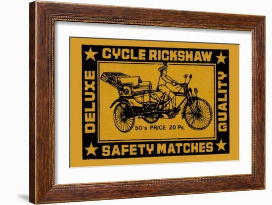 Cycle Rickshaw-null-Framed Art Print