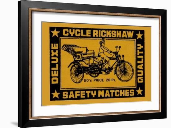 Cycle Rickshaw-null-Framed Art Print