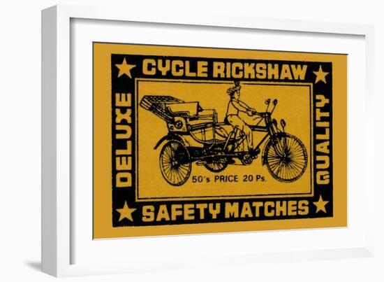 Cycle Rickshaw-null-Framed Art Print