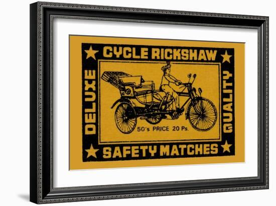 Cycle Rickshaw-null-Framed Art Print