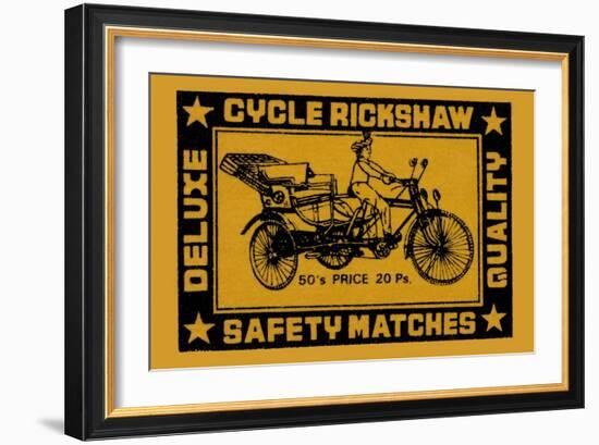 Cycle Rickshaw-null-Framed Art Print