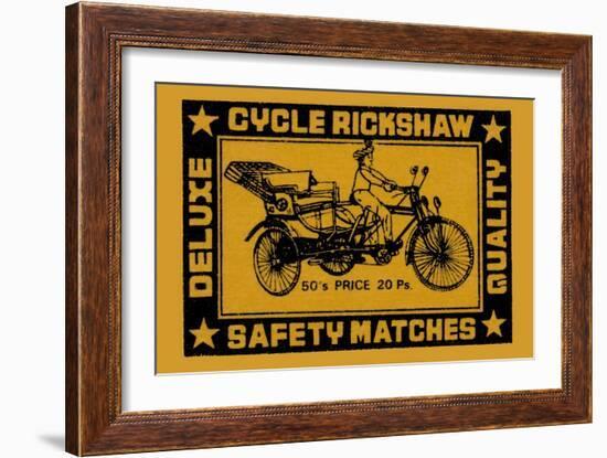 Cycle Rickshaw-null-Framed Premium Giclee Print