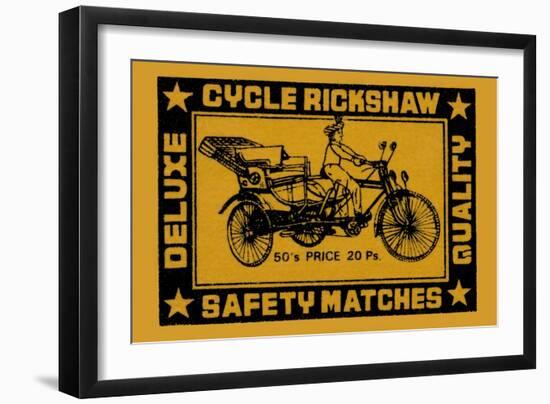 Cycle Rickshaw-null-Framed Premium Giclee Print