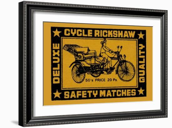 Cycle Rickshaw-null-Framed Premium Giclee Print