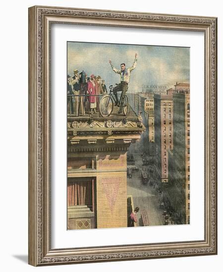 Cycle Stunt in Usa-Alfredo Ortelli-Framed Art Print