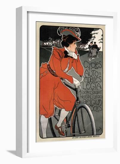 Cycles Automobiles Legia, 1898-Georges Gaudy-Framed Giclee Print