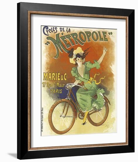 Cycles de La Metropole-Lucien Baylac-Framed Art Print