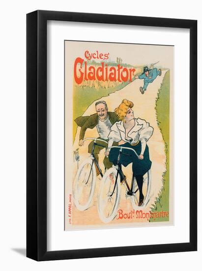 Cycles Gladiator Boul. Montmartre-Ferdinand Mifliez-Framed Art Print