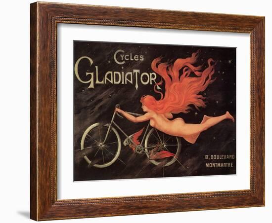 Cycles Gladiator, Poster-null-Framed Giclee Print