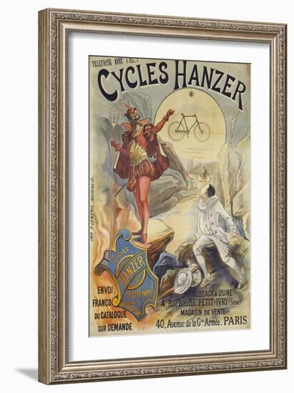 Cycles Hanzer, 40, Avenue de la Grande Armee, Paris-Léon Valentin and J. Proust-Framed Giclee Print