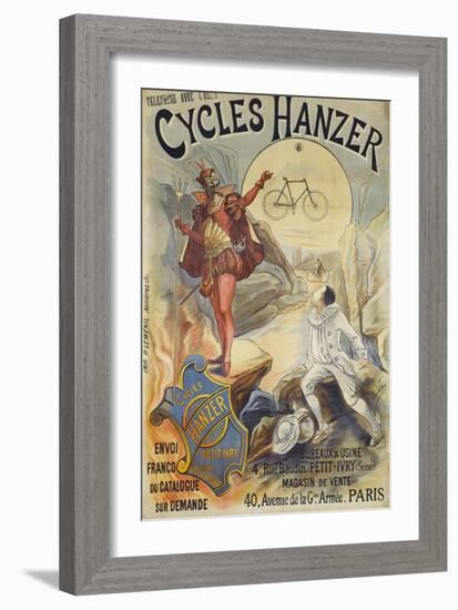 Cycles Hanzer, 40, Avenue de la Grande Armee, Paris-Léon Valentin and J. Proust-Framed Giclee Print