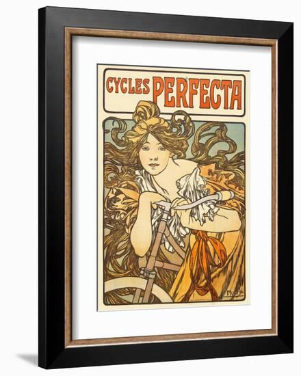 Cycles Perfecta, 1902-Alphonse Mucha-Framed Art Print