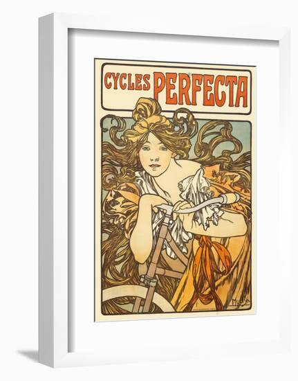 Cycles Perfecta, 1902-Alphonse Mucha-Framed Art Print