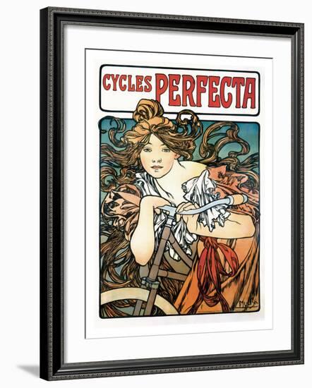 Cycles Perfecta-Alphonse Mucha-Framed Giclee Print