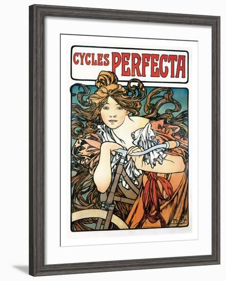 Cycles Perfecta-Alphonse Mucha-Framed Giclee Print