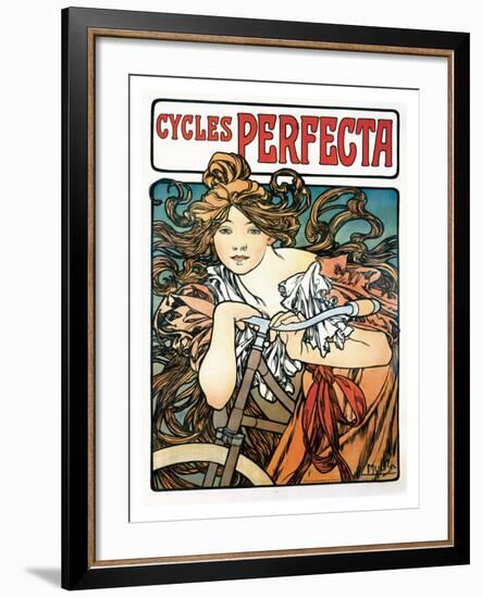 Cycles Perfecta-Alphonse Mucha-Framed Giclee Print