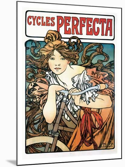 Cycles Perfecta-Alphonse Mucha-Mounted Giclee Print
