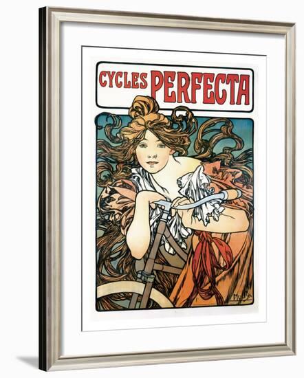 Cycles Perfecta-Alphonse Mucha-Framed Giclee Print