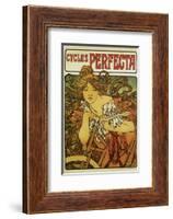Cycles Perfecta-Alphonse Mucha-Framed Premium Giclee Print