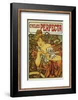 Cycles Perfecta-Alphonse Mucha-Framed Premium Giclee Print