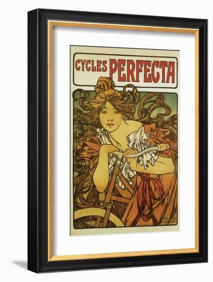 Cycles Perfecta-Alphonse Mucha-Framed Premium Giclee Print