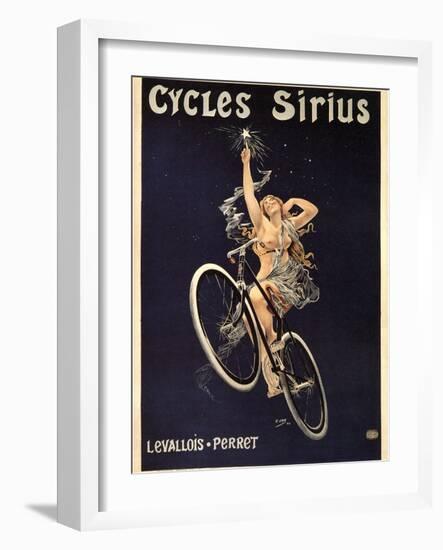 Cycles Sirius, 1899-Henri Gray-Framed Giclee Print