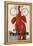 Cycles Thomann, Red Elephant Holding Bike-null-Framed Stretched Canvas