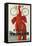 Cycles Thomann, Red Elephant Holding Bike-null-Framed Stretched Canvas